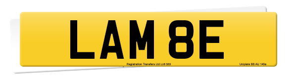 Registration number LAM 8E